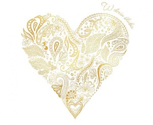 #HKO Kartka okolicznościowa KW ŚLUB SERCE, 1 szt.