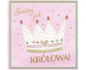 #HKO Kartka okolicznościowa KW KRÓLOWA, 1 szt.