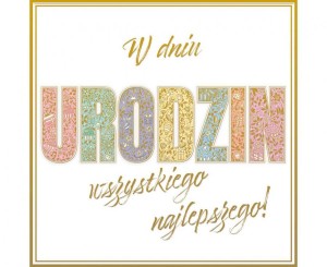 #HKO Kartka okolicznościowa KW NAPIS, 1 szt.