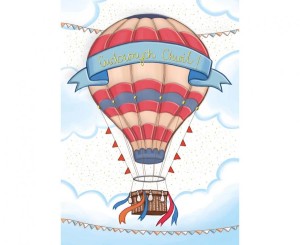 #HKO Kartka okolicznościowa B6 BALON, 1 szt.