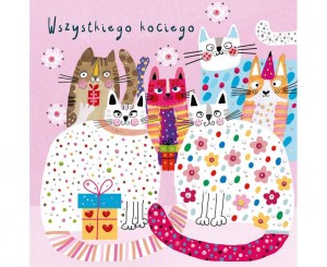 #HKO Kartka okolicznościowa KW KOTKI, 1 szt.