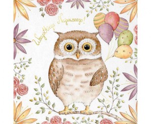 #HKO Kartka okolicznościowa KW SÓWKA, 1 szt.