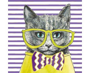 #HKO Kartka okolicznościowa KW KOT SELEDYN, 1 szt.