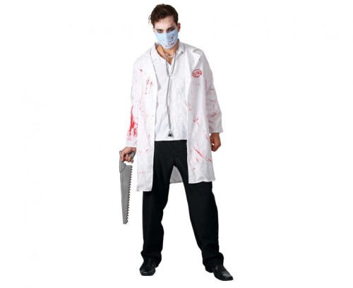 Zestaw dla dorosłych Doktor Zombie (płaszcz, maska), rozm. 56