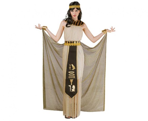 Zestaw dla dorosłych Egipcjanka (opaska, kołnierz, sukienka, peleryna z nakładkami na nadgarstki, pasek ), rozm. S
