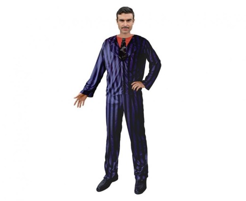 #LSM Zestaw dla dorosłych Gotycki ojciec (bluzka, spodnie, kołnierz z krawatem), rozm. M