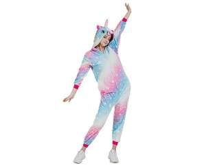 Strój dla dorosłych Jednorożec (kombinezon z kapturem), rozm. M