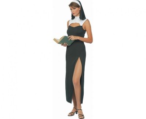 Zestaw dla dorosłych Niegrzeczna Zakonnica (sukienka, nakrycie głowy), rozm. M