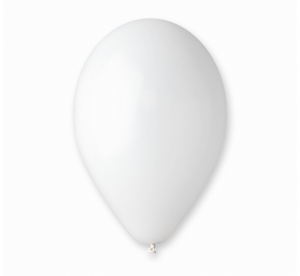 Balony G90 pastel 10" - białe 01/ 50 szt.