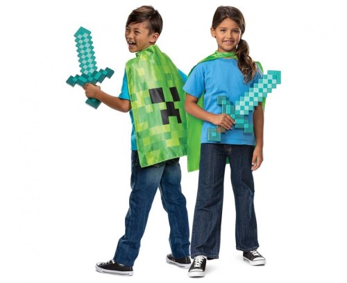 #STDZ Zestaw Minecraft (licencja), (miecz, peleryna), rozm. uniw.