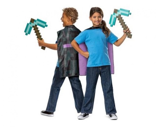 #STDZ Zestaw Minecraft (licencja), (kilof, peleryna), rozm. uniw.