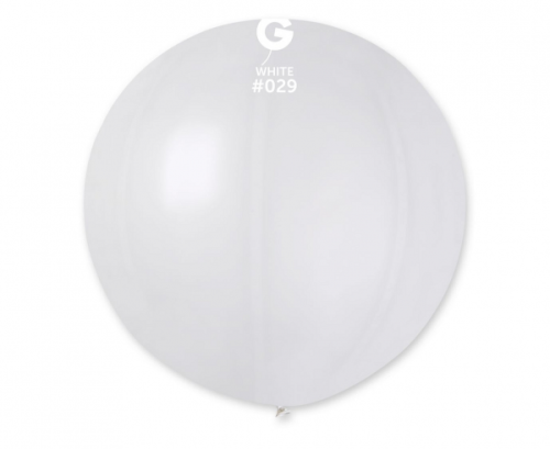Balon GM220, kula metalik 0.65m - biała 29