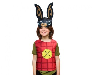 #STDZ Zestaw dla dzieci Wesoły Czarny Królik (kapelusz,kamizelka), rozm. 92/104 cm