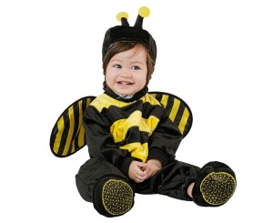 #STDZ Zestaw dla dzieci Mała Pszczółka (kombinezon, kaptur, skrzydła, buciki), rozm. 92/104cm