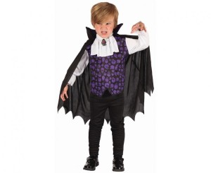 #STDZ Zestaw dla dzieci Elegancki Wampir (bluzka z peleryną (odpinana na rzepy), żabot), rozm. 92/104 cm