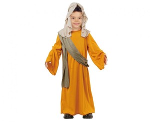 #STDZ Zestaw dla dzieci Pomarańczowy Pastuszek (szata z szarfą, chustka na głowę), rozm. 92/104 cm