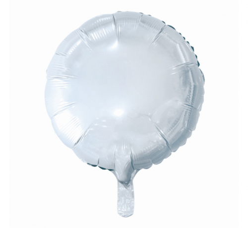 Balon foliowy Okrągły, biały, 18