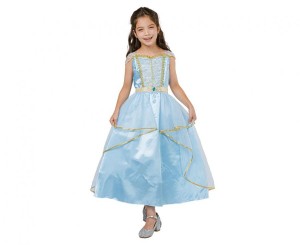 #STDZ Zestaw dla dzieci Niebieska Księżniczka (sukienka, pasek) , rozm.130/140 cm