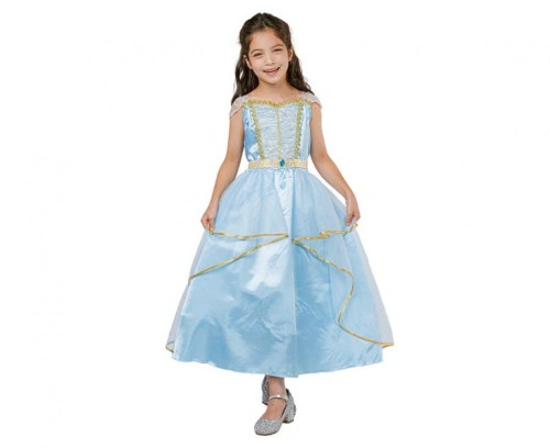 #STDZ Zestaw dla dzieci Niebieska Księżniczka (sukienka, pasek) , rozm.130/140 cm