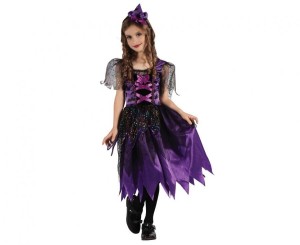 #STDZ Zestaw dla dzieci Fioletowa Czarownica (sukienka, opaska), rozm. 120/130 cm