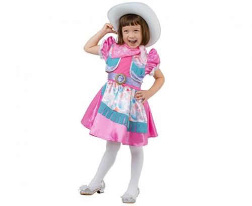 #STDZ Zestaw dla dzieci Elegancka Kowbojka (sukienka, pasek, kapelusz, chustka) , rozm. 92/104 cm