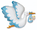 Balon foliowy 24 cale FX - Bocian Baby Boy