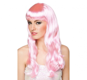 Peruka "Chique", jasny róż