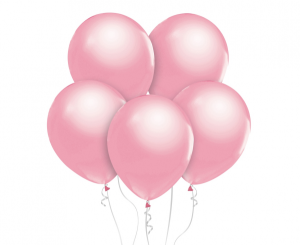 Balony Beauty&Charm, metaliki różowe 12"/ 50 szt.