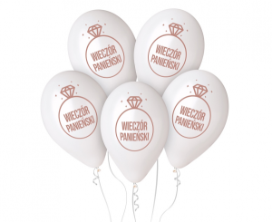Balony Premium Hel Wieczór Panieński, 13"/ 5 szt.