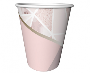 Kubeczki papierowe "Rose Chic", 240 ml/ 6 szt.
