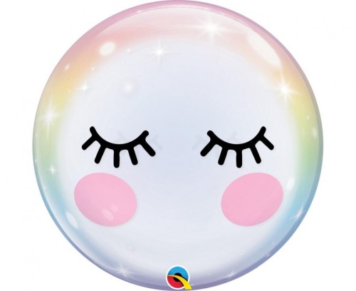 Balon foliowy 22" QL Bubble Poj. Rzęsy