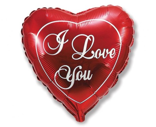 Balon foliowy 18" FX - "I Love You - red"