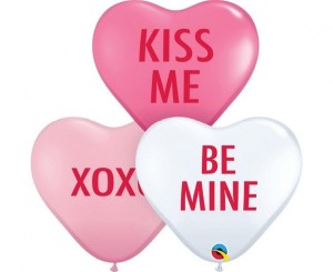 Balon QL 11" HRT Love expression, 3 kolory / 50 szt.