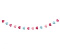Girlanda papierowa Love is in the air - Serduszka 3D, 200 cm