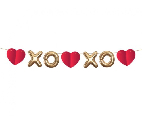 Girlanda papierowa XoXo, 200 cm