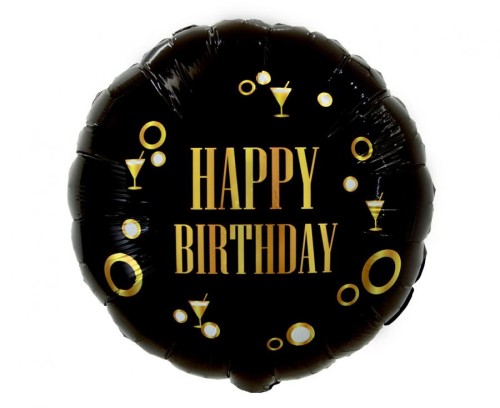 Balon foliowy Happy Birthday (B&G Party), 18"