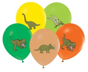 Balony Dinozaury, 12"/ 5 szt.