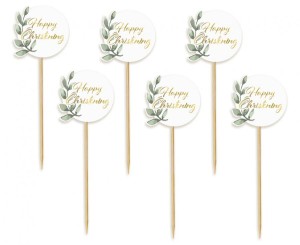 Pikery Happy Christening, listki, 6 szt.