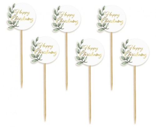 Pikery Happy Christening, listki, 6 szt.