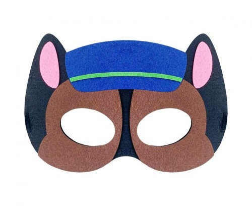 Maska filcowa Psia Brygada - Policjant 2, 18x12 cm