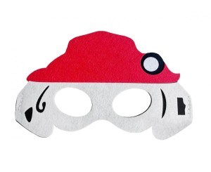 Maska filcowa Psia Brygada - Strażak, 20x12 cm