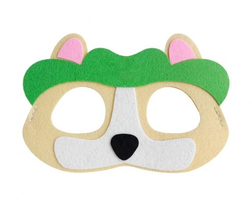 Maska filcowa Psia Brygada - Tropiciel, 18x12 cm