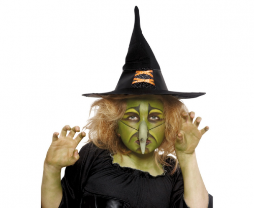 Zestaw farbek do malowania twarzy CZAROWNICA (farbki, gąbka, aplikator)