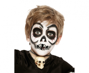 Zestaw farbek do twarzy CZASZKA 1 (farbki, gąbka, aplikator)