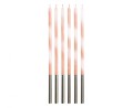 Świeczki urodzinowe Candy, morelowe 4.5x4.5x150mm, 6 szt.