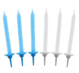 Świeczki urodzinowe 24/12, kolekcja niebieska, wzór nr 4