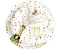 Talerzyki papierowe Sparkling Celebration, next generation, 23cm, 8 szt. (plastic-free)
