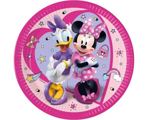 Talerzyki papierowe Minnie Junior, next generation, 23cm, 8 szt. (plastic-free)