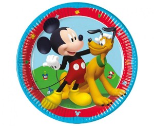 Talerzyki papierowe Mickey- Rock The House, next generation 20cm, 8 szt. (plastic-free)