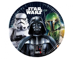 Talerzyki papierowe Star Wars Galaxy, next generation 20cm, 8 szt. (plastic-free)
